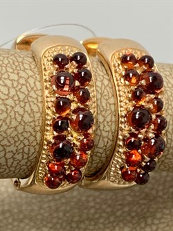 *Серьги Конго Гранат арт. 02-2789/00ГР-06-751 вес 7,56 г - фото 192450