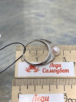 *Кольцо р.18 Белый Жемчуг арт. 01-0411/00ЖБ-00-324 вес 3,13 г - фото 192871 *Кольцо р.18 Белый Жемчуг арт. 01-0411/00ЖБ-00-324 вес 3,13 г - фото 192871