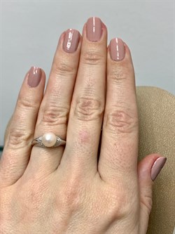 *Кольцо р.17 Белый Жемчуг арт. 01-0411/00ЖБ-00-860 вес 2,81г - фото 192887 *Кольцо р.17 Белый Жемчуг арт. 01-0411/00ЖБ-00-860 вес 2,81г - фото 192887