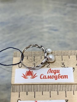 *Кольцо р.17 Белый Жемчуг арт. 01-0481/00ЖБ-00-152 Вес 2,09 г - фото 192910