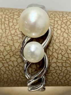 *Кольцо р.17 Белый Жемчуг арт. 01-0481/00ЖБ-00-152 Вес 2,09 г - фото 192915