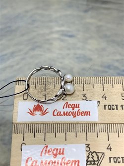 *Кольцо р.18 Белый Жемчуг арт. 01-0481/00ЖБ-00-068 Вес 2,09 г - фото 192929