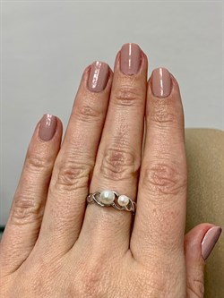 *Кольцо р.18 Белый Жемчуг арт. 01-0481/00ЖБ-00-068 Вес 2,09 г - фото 192932