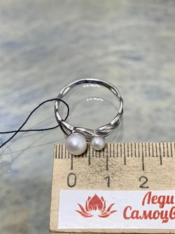 *Кольцо р.18,5 Белый Жемчуг арт. 01-0481/00ЖБ-00-233 Вес 2,19 г - фото 192940