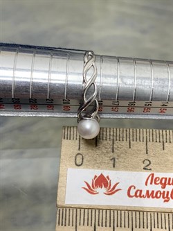 *Кольцо р.18,5 Белый Жемчуг арт. 01-0481/00ЖБ-00-233 Вес 2,19 г - фото 192947