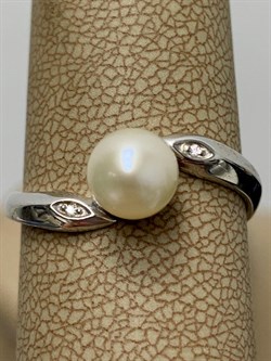 *Кольцо р.19,5 Белый Жемчуг арт. 01-0482/00ЖБ-00-123 Вес 2,67 г - фото 192963 *Кольцо р.19,5 Белый Жемчуг арт. 01-0482/00ЖБ-00-123 Вес 2,67 г - фото 192963