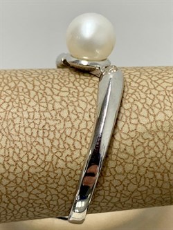 *Кольцо р.19,5 Белый Жемчуг арт. 01-0482/00ЖБ-00-442 Вес 2,62 г - фото 192974