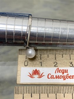 *Кольцо р.19,5 Белый Жемчуг арт. 01-0482/00ЖБ-00-442 Вес 2,62 г - фото 192977