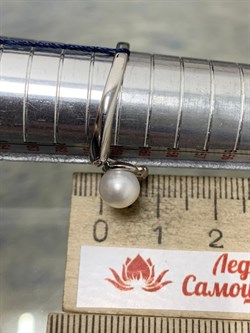 *Кольцо р.19 Белый Жемчуг арт. 01-0482/00ЖБ-00-678 Вес 2,58 г - фото 193007