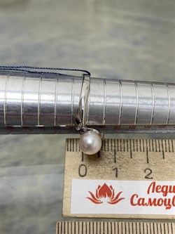 *Кольцо р.17,5 Белый Жемчуг арт. 01-0482/00ЖБ-00-768 Вес 2,39 г - фото 193014