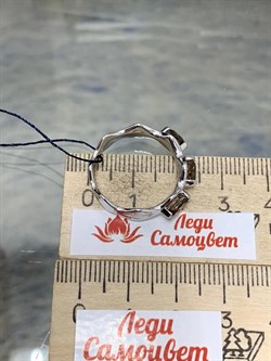 *Кольцо р.18,5 Дымчатый Кварц арт. 01-0424/00РТ-00-238 Вес 3,24 г - фото 193040