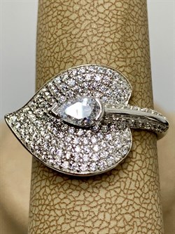 *Кольцо р.18,5 Белый Фианит Микро Вставки арт. OF-R01053-X-W-W-X-W-520 вес 4,1 г - фото 193078 *Кольцо р.18,5 Белый Фианит Микро Вставки арт. OF-R01053-X-W-W-X-W-520 вес 4,1 г - фото 193078