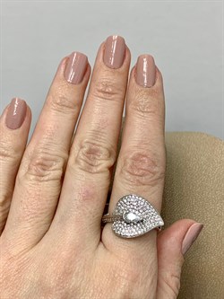 *Кольцо р.18,5 Белый Фианит Микро Вставки арт. OF-R01053-X-W-W-X-W-520 вес 4,1 г - фото 193082 *Кольцо р.18,5 Белый Фианит Микро Вставки арт. OF-R01053-X-W-W-X-W-520 вес 4,1 г - фото 193082