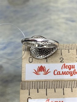 *Кольцо р.18,5 Белый Фианит Микро Вставки арт. OF-R01053-X-W-W-X-W-520 вес 4,1 г - фото 193084 *Кольцо р.18,5 Белый Фианит Микро Вставки арт. OF-R01053-X-W-W-X-W-520 вес 4,1 г - фото 193084