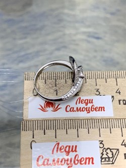 *Кольцо р.18,5 Белый Фианит Микро Вставки арт. OF-R01053-X-W-W-X-W-520 вес 4,1 г - фото 193086 *Кольцо р.18,5 Белый Фианит Микро Вставки арт. OF-R01053-X-W-W-X-W-520 вес 4,1 г - фото 193086