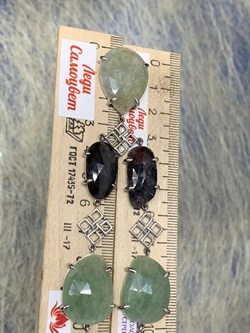 *Колье р.45 Фасетный Сапфир Микс арт. FI-N00246-X-W-MLB-X-BR-717 Вес 44,1 г - фото 193110