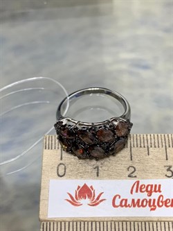 *Кольцо р.19 Коньячный Фианит Микро Вставки арт. CZ-R00320-X-WB-DB-X-D-511 Вес 4,75 г - фото 193123 *Кольцо р.19 Коньячный Фианит Микро Вставки арт. CZ-R00320-X-WB-DB-X-D-511 Вес 4,75 г - фото 193123