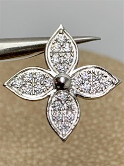 *Кулон Белый Фианит Микро Вставки арт. CZ-P04037-X-W-X-X-W-833 Вес 0,93 г - фото 193149 *Кулон Белый Фианит Микро Вставки арт. CZ-P04037-X-W-X-X-W-833 Вес 0,93 г - фото 193149