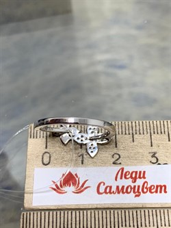 *Кольцо р.18 Белый Фианит Микро Вставки арт. CZ-R04037-X-W-X-X-W-809 Вес 2,04 г - фото 193160 *Кольцо р.18 Белый Фианит Микро Вставки арт. CZ-R04037-X-W-X-X-W-809 Вес 2,04 г - фото 193160