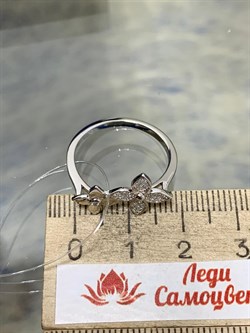 *Кольцо р.18 Белый Фианит Микро Вставки арт. CZ-R04037-X-W-X-X-W-809 Вес 2,04 г - фото 193161 *Кольцо р.18 Белый Фианит Микро Вставки арт. CZ-R04037-X-W-X-X-W-809 Вес 2,04 г - фото 193161