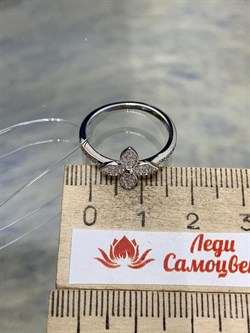 *Кольцо р.17 Белый Фианит Микро Вставки арт. CZ-R04237-X-W-X-X-W-202 Вес 1,68 г - фото 193171 *Кольцо р.17 Белый Фианит Микро Вставки арт. CZ-R04237-X-W-X-X-W-202 Вес 1,68 г - фото 193171