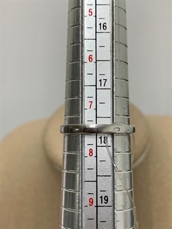 *Кольцо р.18 Голубой Ситалл арт. AS-R00002-X-W-BU-X-X-522 вес 2,9 г - фото 193178