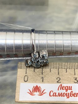 *Кольцо р.18 Голубой Ситалл арт. AS-R00002-X-W-BU-X-X-522 вес 2,9 г - фото 193179