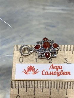 *Подвеска Микс Марказит Сердолик арт. HP1164-372 (вес 4,24 г) - фото 193415 *Подвеска Микс Марказит Сердолик арт. HP1164-372 (вес 4,24 г) - фото 193415