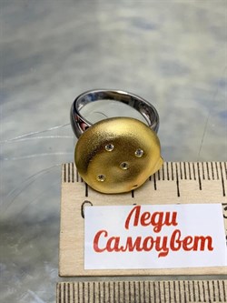 *Кольцо р.17 Фианит Облачка арт. RB-R00313-X-WY-X-X-W-629 вес 5,36 г - фото 193501