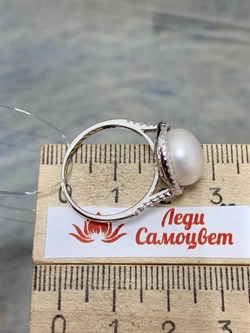 *Кольцо р.18,5 Белый Жемчуг арт. PI-R00229-X-W-PN-X-W-337 вес 3,85 г - фото 193551 *Кольцо р.18,5 Белый Жемчуг арт. PI-R00229-X-W-PN-X-W-337 вес 3,85 г - фото 193551