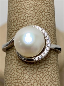 *Кольцо р.17,5 Белый Жемчуг арт. PI-R00502-X-W-PN-X-W-629 вес 3,13 г - фото 193560 *Кольцо р.17,5 Белый Жемчуг арт. PI-R00502-X-W-PN-X-W-629 вес 3,13 г - фото 193560
