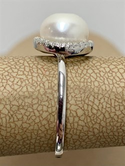 *Кольцо р.17,5 Белый Жемчуг арт. PI-R00502-X-W-PN-X-W-629 вес 3,13 г - фото 193562 *Кольцо р.17,5 Белый Жемчуг арт. PI-R00502-X-W-PN-X-W-629 вес 3,13 г - фото 193562