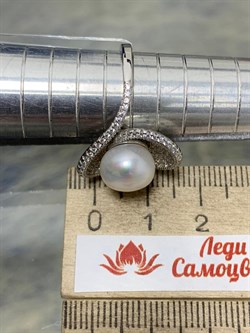 *Кольцо р.17,5 Белый Жемчуг арт. PI-R00605-X-W-PN-X-W-549 вес 5,06 г - фото 193593 *Кольцо р.17,5 Белый Жемчуг арт. PI-R00605-X-W-PN-X-W-549 вес 5,06 г - фото 193593