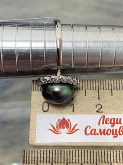 *Кольцо р.19 Черный Жемчуг арт. PI-R02300-X-W-PNB-X-W-792 вес 4,87 г - фото 193603 *Кольцо р.19 Черный Жемчуг арт. PI-R02300-X-W-PNB-X-W-792 вес 4,87 г - фото 193603