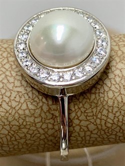 *Кольцо р.18 Белый Жемчуг арт. PI-R00150-X-W-PN-X-W-466 вес 4,35 г - фото 193623 *Кольцо р.18 Белый Жемчуг арт. PI-R00150-X-W-PN-X-W-466 вес 4,35 г - фото 193623