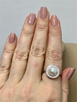 *Кольцо р.18 Белый Жемчуг арт. PI-R00150-X-W-PN-X-W-466 вес 4,35 г - фото 193627 *Кольцо р.18 Белый Жемчуг арт. PI-R00150-X-W-PN-X-W-466 вес 4,35 г - фото 193627