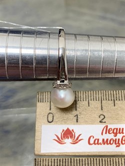 *Кольцо р.18,5 Белый Жемчуг арт. PI-R02486-X-W-PN-X-W-168 вес 3,2 г - фото 193639 *Кольцо р.18,5 Белый Жемчуг арт. PI-R02486-X-W-PN-X-W-168 вес 3,2 г - фото 193639