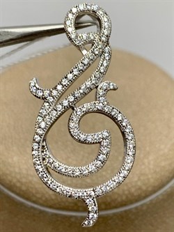 *Подвеска Белый Фианит Микро Вставки арт. MP-P04586-X-W-X-X-W-079 вес 3,06 г - фото 193739 *Подвеска Белый Фианит Микро Вставки арт. MP-P04586-X-W-X-X-W-079 вес 3,06 г - фото 193739