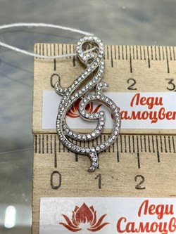 *Подвеска Белый Фианит Микро Вставки арт. MP-P04586-X-W-X-X-W-079 вес 3,06 г - фото 193742 *Подвеска Белый Фианит Микро Вставки арт. MP-P04586-X-W-X-X-W-079 вес 3,06 г - фото 193742