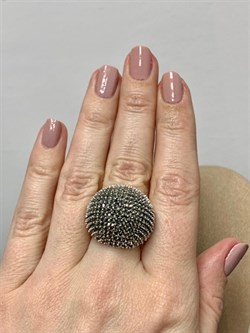 *Кольцо р.17 Марказит арт. HR1000-335 вес 14,49 г - фото 193973