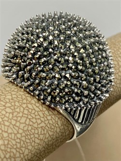 *Кольцо р.17 Марказит арт. HR1000-335 вес 14,49 г - фото 193976