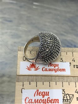 *Кольцо р.17 Марказит арт. HR1000-335 вес 14,49 г - фото 193979