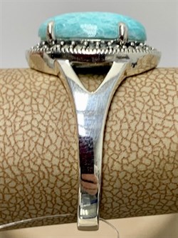 *Кольцо р.20 Микс Марказит Амазонит арт. HR1765-851 вес 5.34 г - фото 194114 *Кольцо р.20 Микс Марказит Амазонит арт. HR1765-851 вес 5.34 г - фото 194114