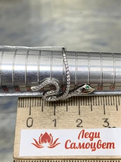 *Кольцо р.18,5 Фианит Змейка арт. CZ-R01885-X-W-NCE-X-W-869 вес 2,15 г - фото 194138 *Кольцо р.18,5 Фианит Змейка арт. CZ-R01885-X-W-NCE-X-W-869 вес 2,15 г - фото 194138