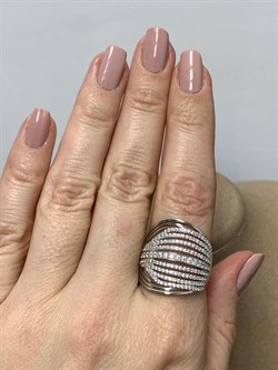 *Кольцо р.18 Белый Фианит Микро Вставки арт. SL-R00957-X-W-X-X-W-510 вес 4,99 г - фото 194201 *Кольцо р.18 Белый Фианит Микро Вставки арт. SL-R00957-X-W-X-X-W-510 вес 4,99 г - фото 194201