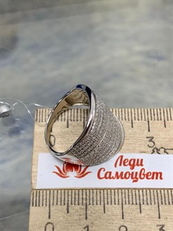 *Кольцо р.18 Белый Фианит Микро Вставки арт. SL-R00957-X-W-X-X-W-510 вес 4,99 г - фото 194210 *Кольцо р.18 Белый Фианит Микро Вставки арт. SL-R00957-X-W-X-X-W-510 вес 4,99 г - фото 194210