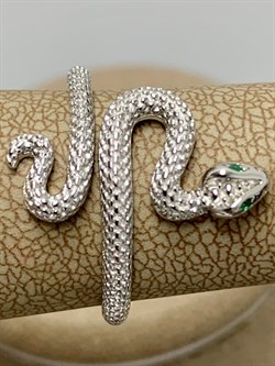 *Кольцо р.18 Фианит Змейка арт. CZ-R03910-X-W-NCE-X-X-734 вес 2,99 г - фото 194224 *Кольцо р.18 Фианит Змейка арт. CZ-R03910-X-W-NCE-X-X-734 вес 2,99 г - фото 194224