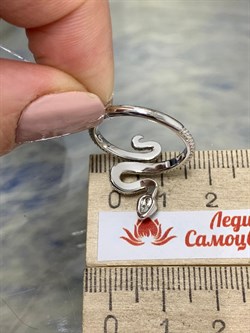 *Кольцо р.18 Фианит Змейка арт. CZ-R03910-X-W-NCE-X-X-734 вес 2,99 г - фото 194227 *Кольцо р.18 Фианит Змейка арт. CZ-R03910-X-W-NCE-X-X-734 вес 2,99 г - фото 194227