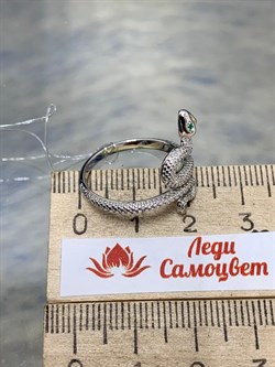 *Кольцо р.18 Фианит Змейка арт. CZ-R03910-X-W-NCE-X-X-734 вес 2,99 г - фото 194229 *Кольцо р.18 Фианит Змейка арт. CZ-R03910-X-W-NCE-X-X-734 вес 2,99 г - фото 194229