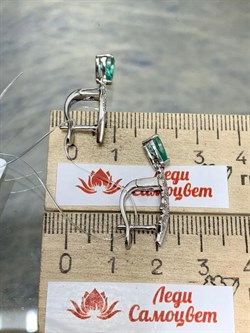 *Серьги Апатит арт. SM-E00748-X-W-BG-X-W-645 (вес 3,84 г) - фото 194273 *Серьги Апатит арт. SM-E00748-X-W-BG-X-W-645 (вес 3,84 г) - фото 194273